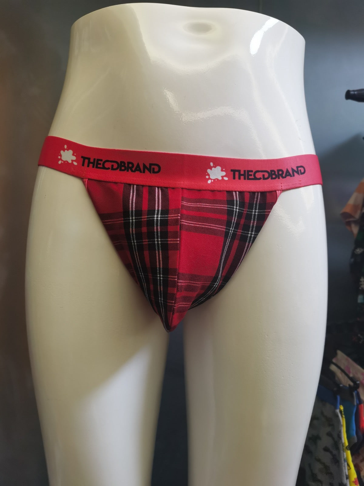 Red Plaid Jockstrap
