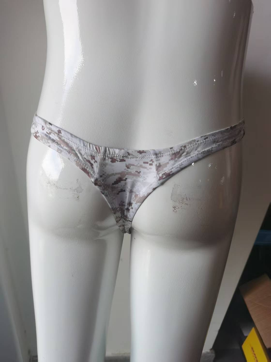 Brown Camo Thong