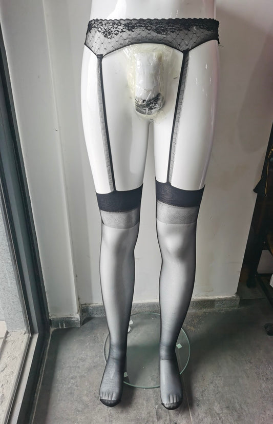 Garter Belt With Stockings