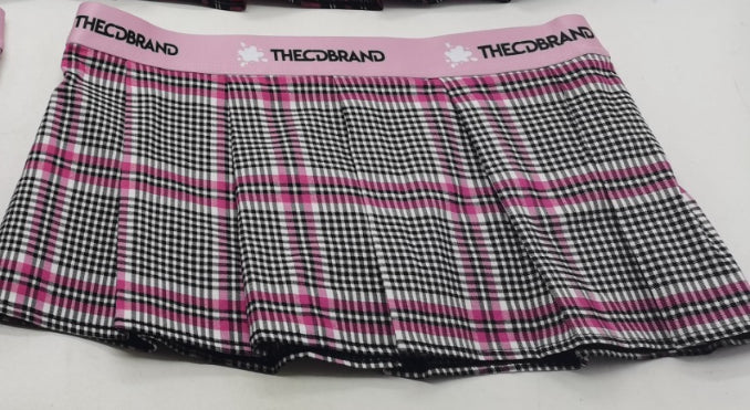 Checkered Pink Jockstrap Full Skirt