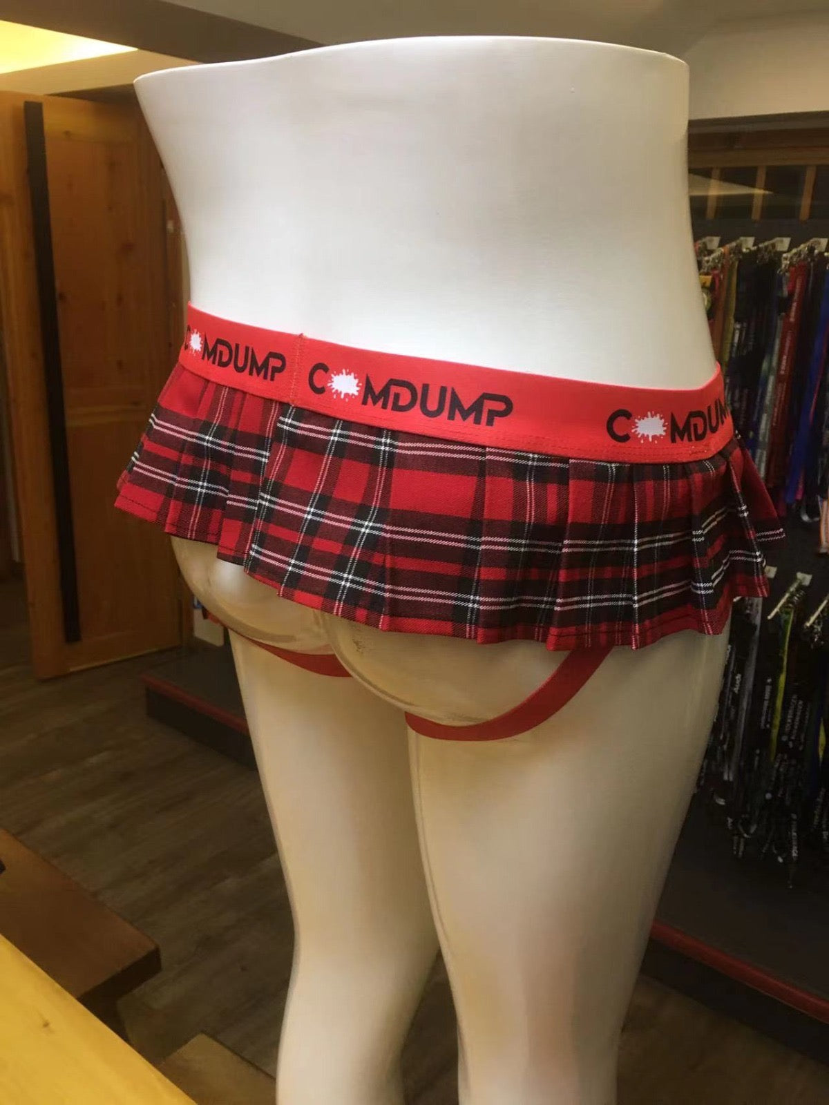 Red Jockstrap Skirt