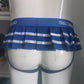 Blue Cheerleader Jockstrap Mini Skirt