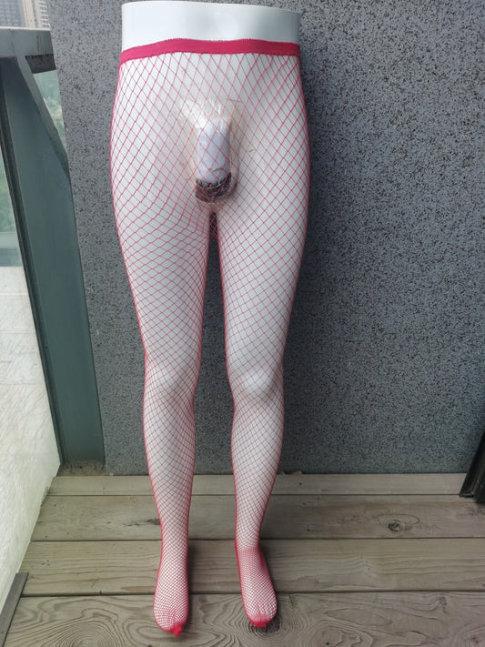 Red Fishnet Stockings