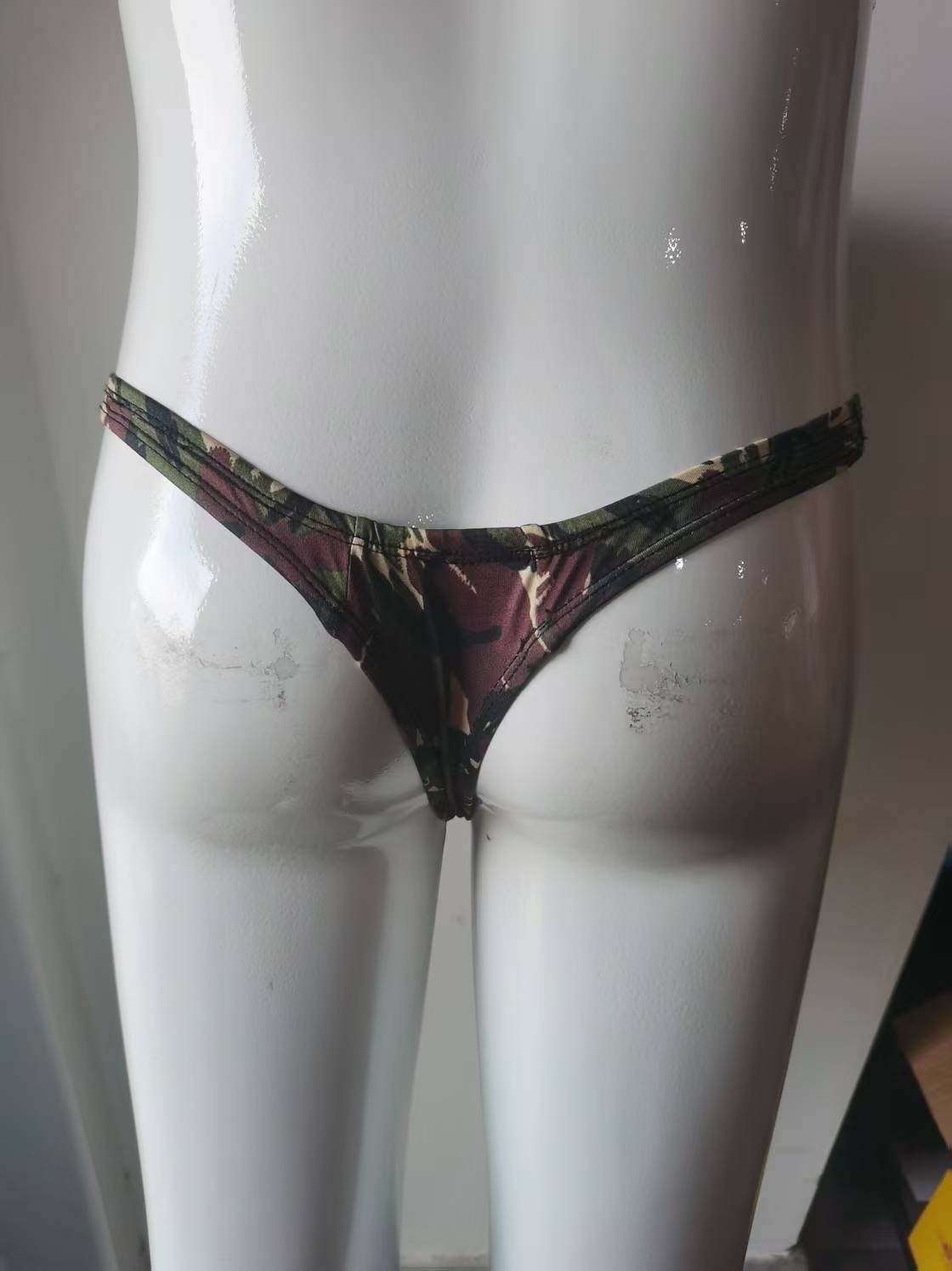 Green Camo Thong