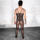 Lace Body Suit With Open Back