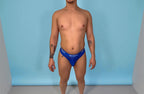 Blue Lace Thong