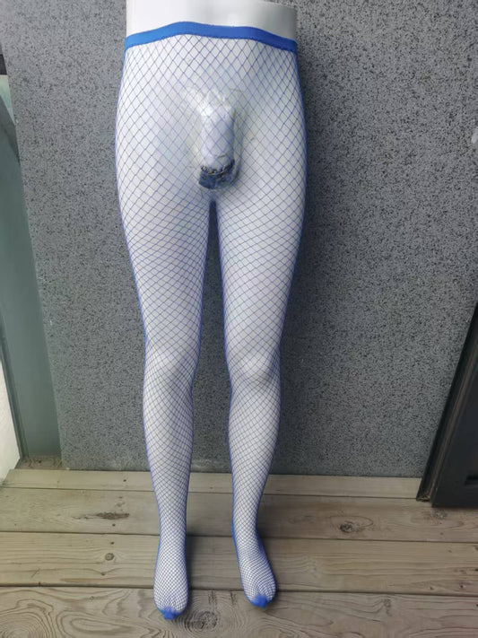 Blue Fishnet Stockings