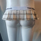 White Jockstrap Mini Skirt