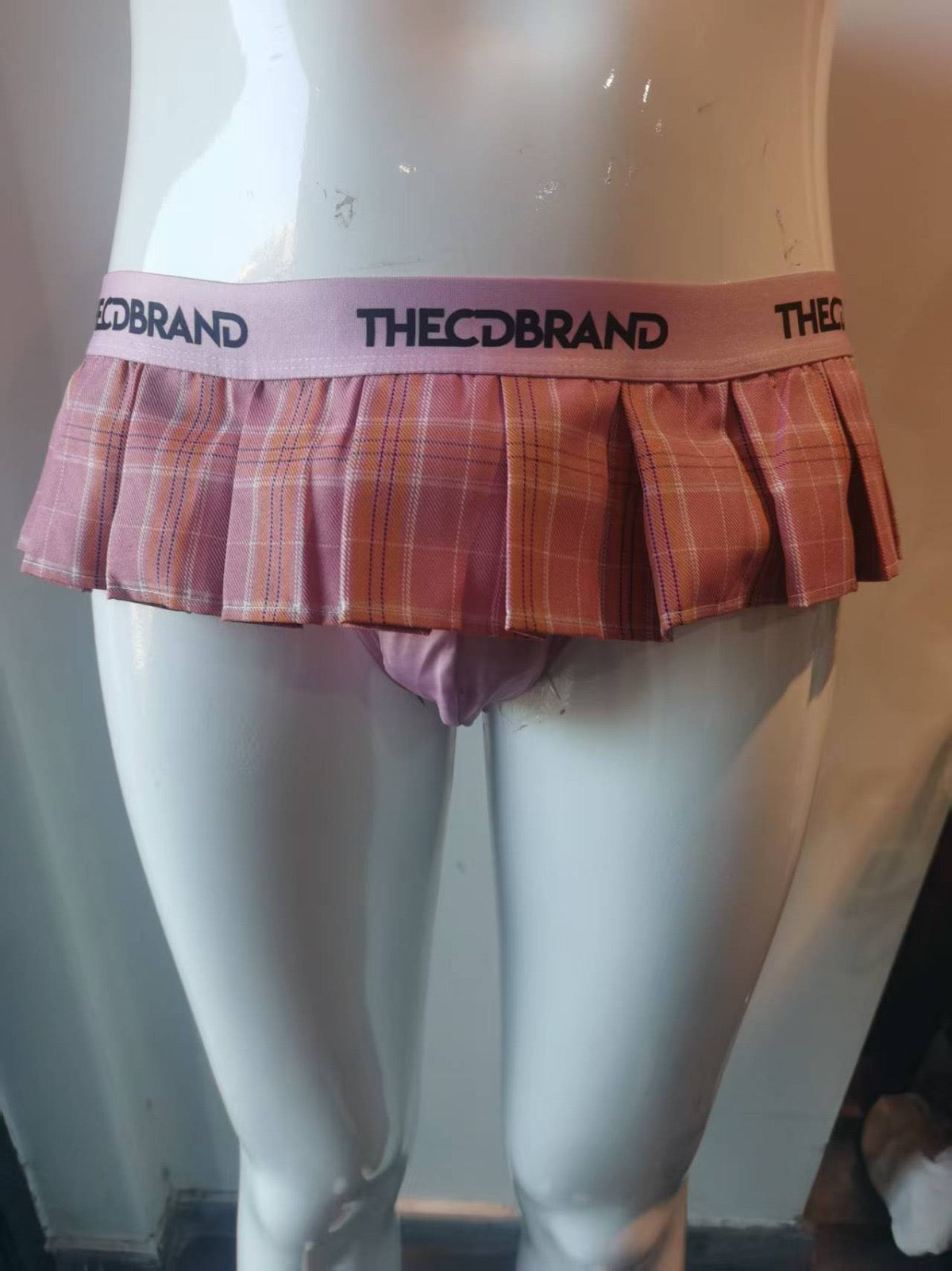 Pink & Gold Jockstrap Mini Skirt