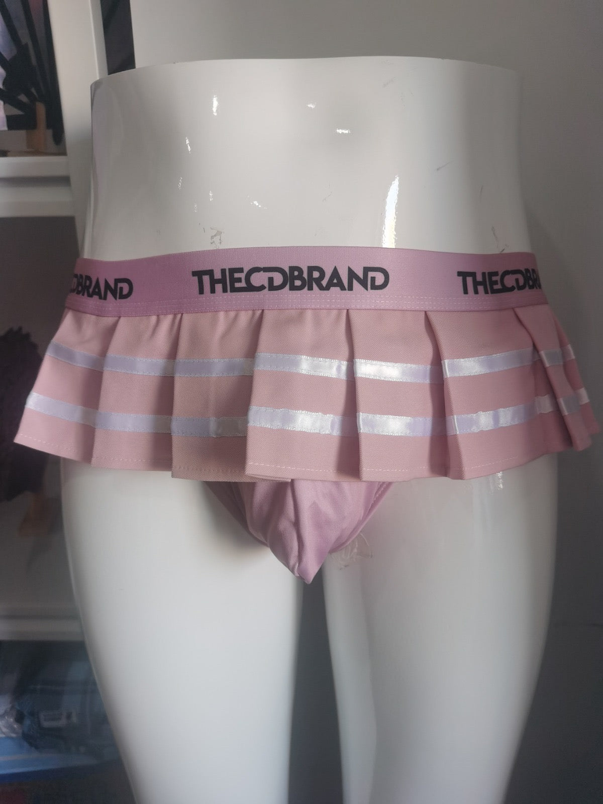 Pink Cheerleader Jockstrap Mini Skirt