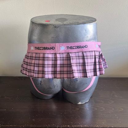 Pink Jockstrap Mini Skirt