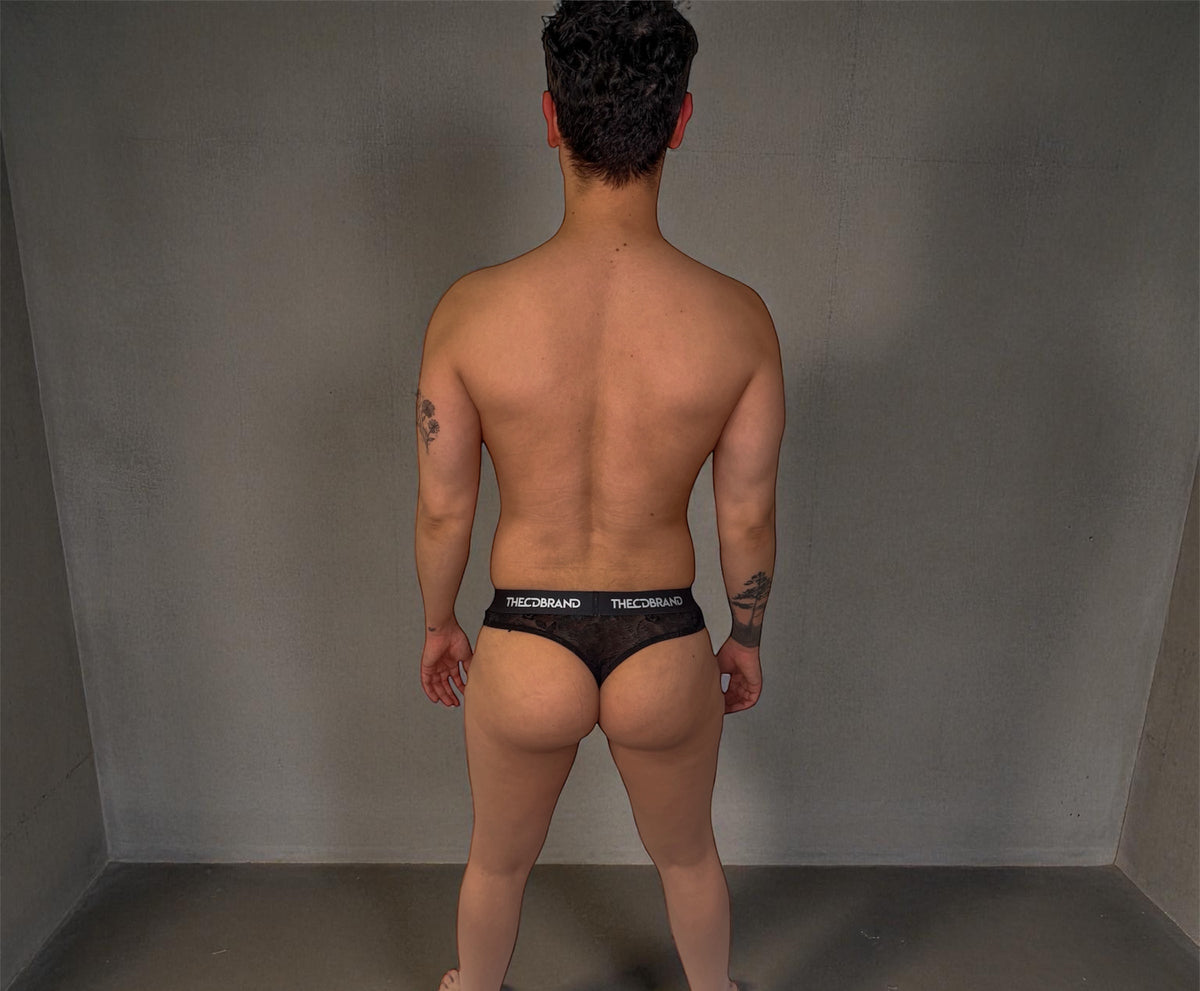 Black Lace Thong