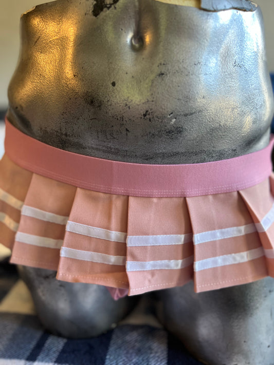 Pink Cheerleader Jockstrap Skirt Without Logo