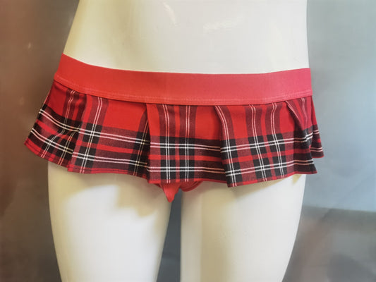 Red Jockstrap Skirt Without Logo