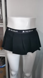Black Zebra Thong Full Skirt