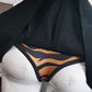 Black Tiger Thong Full Skirt
