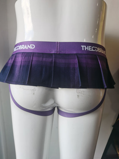 Purple Jockstrap Mini Skirt
