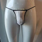 White Lace Thong With Lace Back