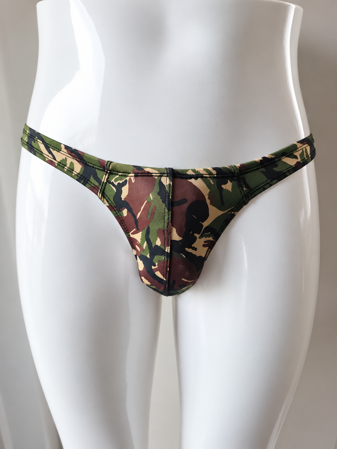 Green Camo Thong