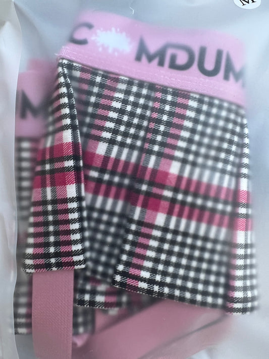 Pink checkered Jockstrap skirt